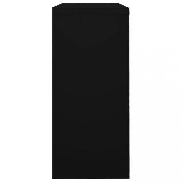 fekete acél tolóajtós szekrény 90 x 40 x 90 cm