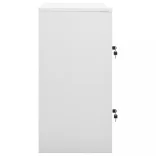 világosszürke-zöld acél zárható szekrény 90 x 45 x 92,5 cm