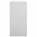 világosszürke acél zárható szekrény 90 x 45 x 92,5 cm