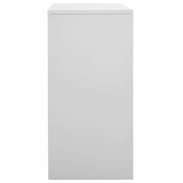 világosszürke acél zárható szekrény 90 x 45 x 92,5 cm