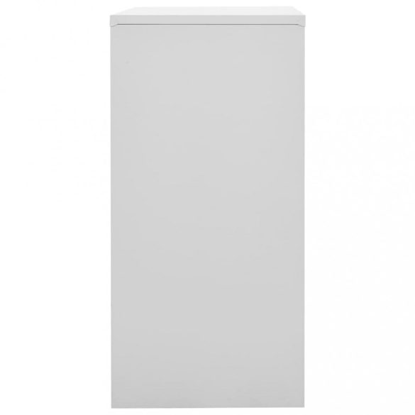 világosszürke-zöld acél zárható szekrény 90 x 45 x 92,5 cm