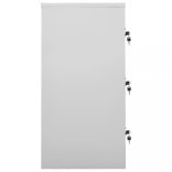 világosszürke és zöld acél zárható szekrény 90 x 45 x 92,5 cm