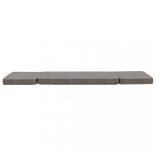 összecsukható világosszürke szövet matracszék