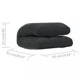 fekete összecsukható szövet matracszék