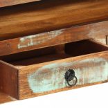 többszínű tömör újrahasznosított fa TV-szekrény 110x30x40 cm