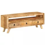 tömör mangófa TV-szekrény 110 x 30 x 40 cm