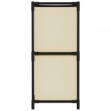 acél tárolószekrény 4 krémszínű szövetkosárral 63 x 30 x 71 cm