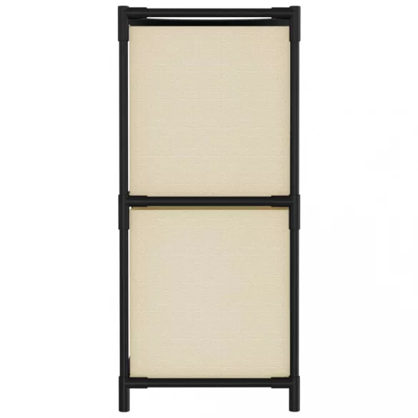 acél tárolószekrény 4 krémszínű szövetkosárral 63 x 30 x 71 cm