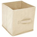 acél tárolószekrény 4 krémszínű szövetkosárral 63 x 30 x 71 cm