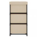 6 fiókos krémszínű acél tárolószekrény 55 x 29 x 55 cm