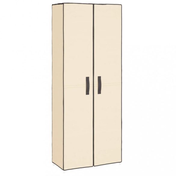 krémszínű szövet cipősszekrény 60 x 30 x 166 cm