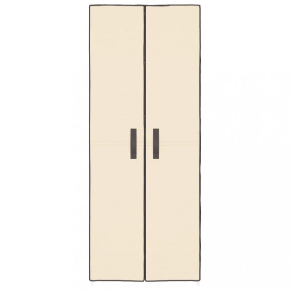 krémszínű szövet cipősszekrény 60 x 30 x 166 cm