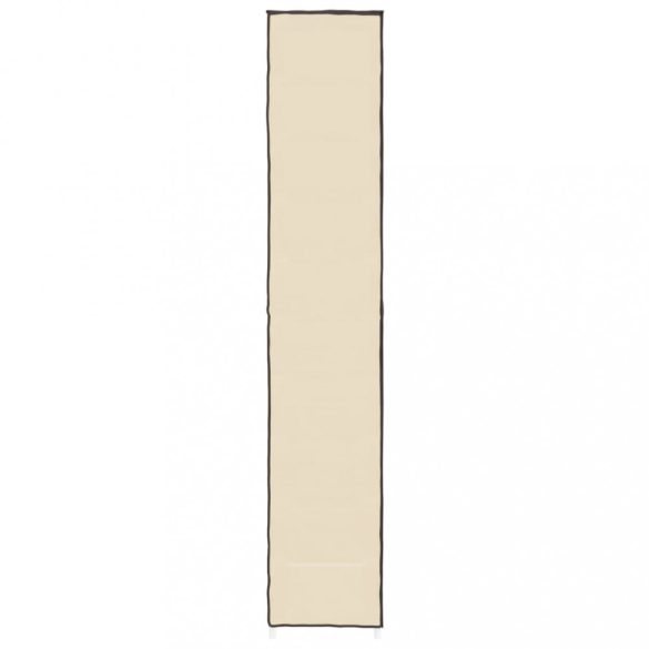 krémszínű szövet cipősszekrény 60 x 30 x 166 cm