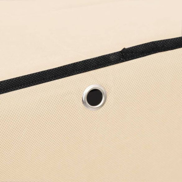 krémszínű szövet cipősszekrény 60 x 30 x 166 cm