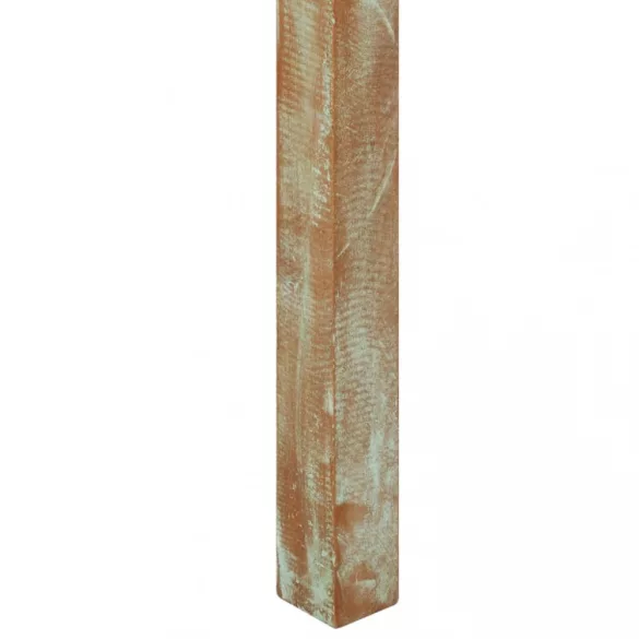 tömör újrahasznosított fa étkezőasztal 82 x 80 x 76 cm