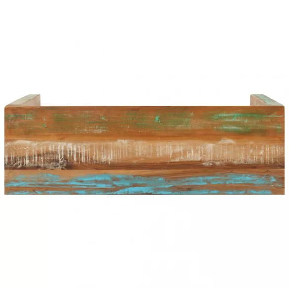 tömör újrahasznosított fa tálalóasztal 110 x 35 x 76 cm