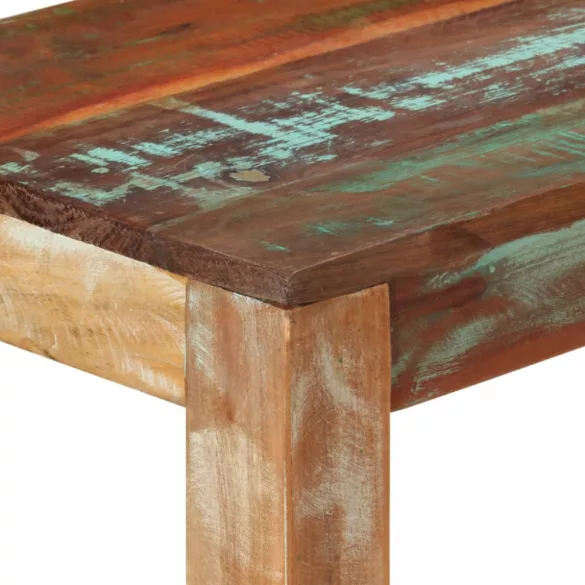tömör újrahasznosított fa tálalóasztal 110 x 35 x 76 cm