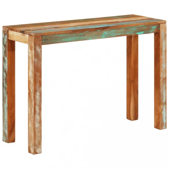 tömör újrahasznosított fa tálalóasztal 110 x 35 x 76 cm