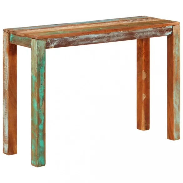 tömör újrahasznosított fa tálalóasztal 110 x 35 x 76 cm