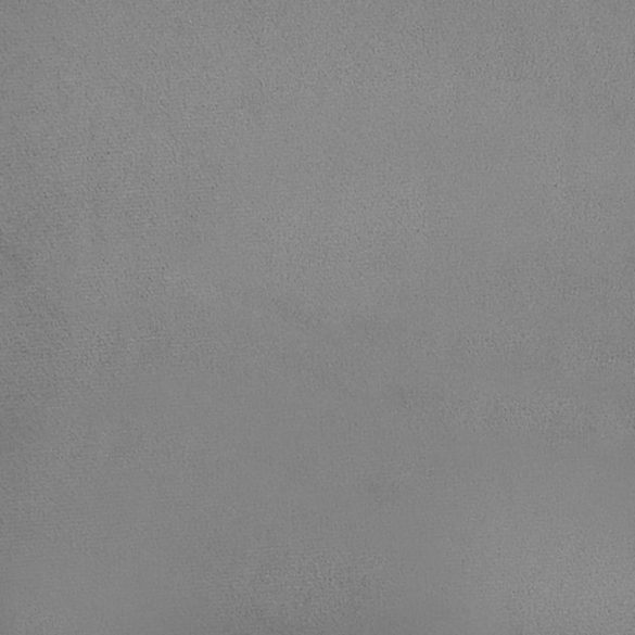 kétszemélyes világosszürke bársony kanapéágy 2 párnával