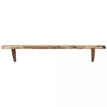 2 darab tömör akácfa fali polc 110 x 20 x 18 cm