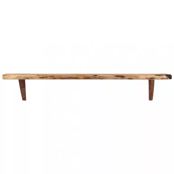 2 darab tömör akácfa fali polc 110 x 20 x 18 cm