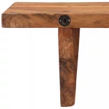 2 darab tömör akácfa fali polc 110 x 20 x 18 cm