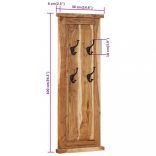 2 db tömör akácfa ruhafogas 38 x 100 cm