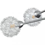 mennyezeti lámpa dróthálós burákkal 5 db G9 LED-lámpával