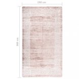 bézs mosható szőnyeg 190 x 300 cm