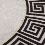 világos bézs csúszásmentes mosható szőnyeg φ120 cm