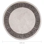 világos bézs csúszásmentes mosható szőnyeg φ120 cm