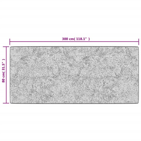 többszínű foltvarrott mosható szőnyeg 80 x 300 cm