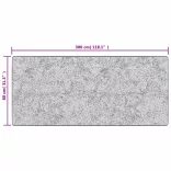 fekete és fehér mosható szőnyeg 80 x 300 cm