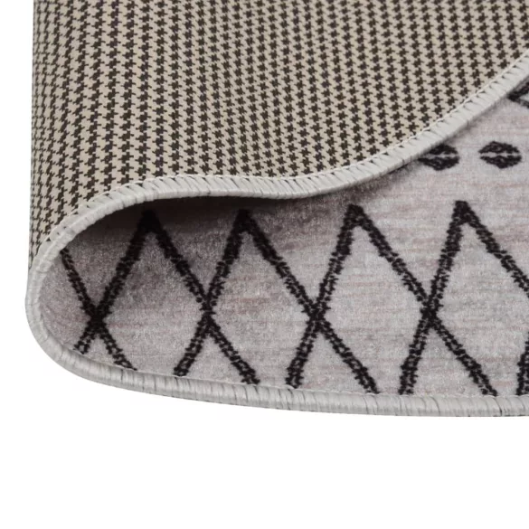 fekete-fehér mosható szőnyeg φ120 cm