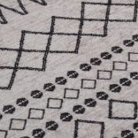 fekete-fehér mosható szőnyeg φ120 cm