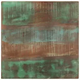 tömör újrahasznosított fa kisasztal kerekekkel 40 x 40 x 42 cm