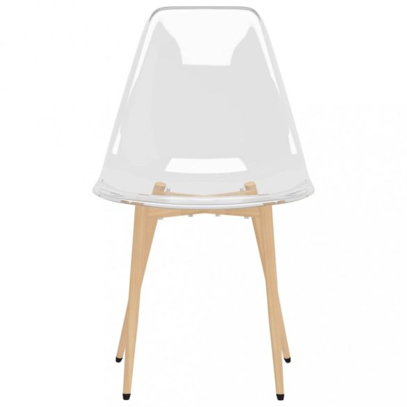 4 db átlátszó PET étkezőszék