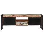 tömör újrahasznosított fa TV-szekrény 120 x 30 x 40 cm