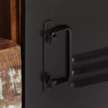 tömör újrahasznosított fa TV-szekrény 120 x 30 x 40 cm