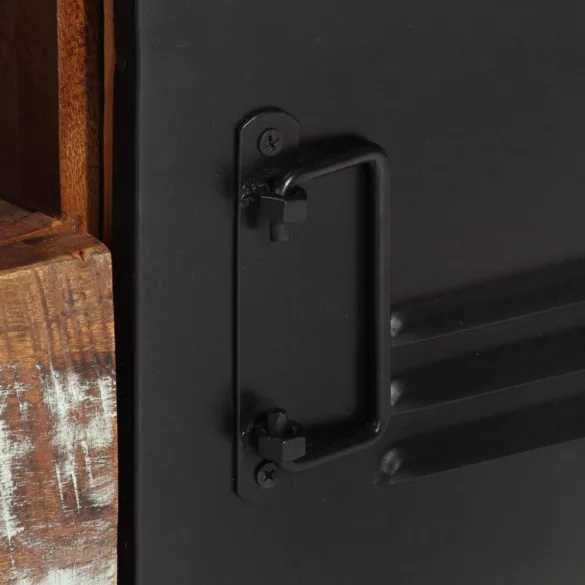 tömör újrahasznosított fa TV-szekrény 120 x 30 x 40 cm