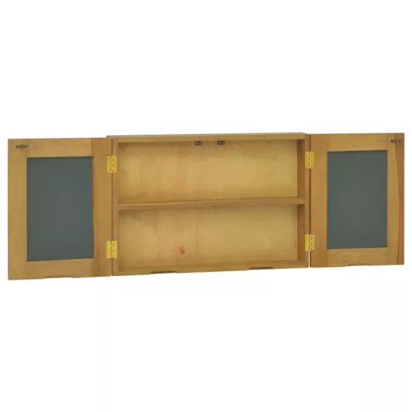 tömör tíkfa tükrös szekrény 60 x 10 x 40 cm