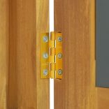 tömör tíkfa tükrös szekrény 60 x 10 x 40 cm