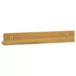 2 darab tömör tíkfa falipolc 60 x 10 x 10 cm