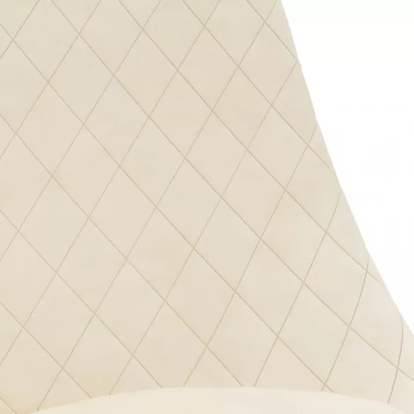 4 db krémszínű bársony forgó étkezőszék