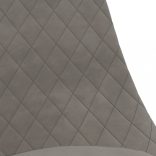 4 db világosszürke bársony forgó étkezőszék