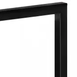 2 darab tömör akácfa és acél falipolc 25 x 25 x 75 cm