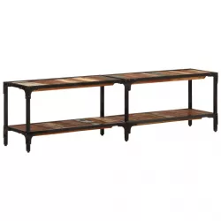 tömör újrahasznosított fa TV-szekrény 150x30x41 cm