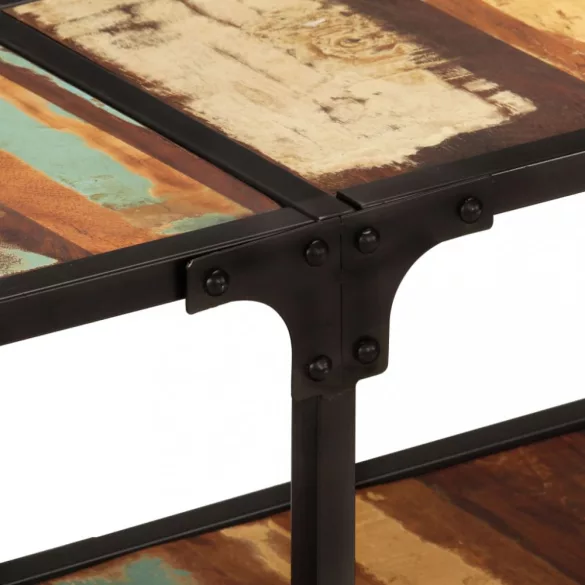 tömör újrahasznosított fa TV-szekrény 150x30x41 cm