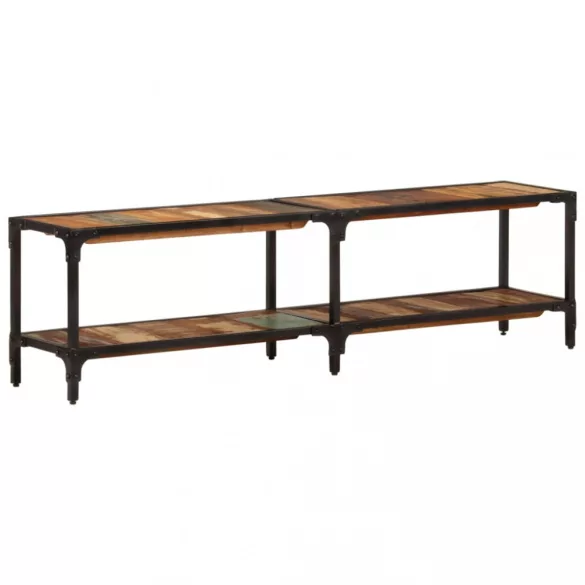 tömör újrahasznosított fa TV-szekrény 150x30x41 cm